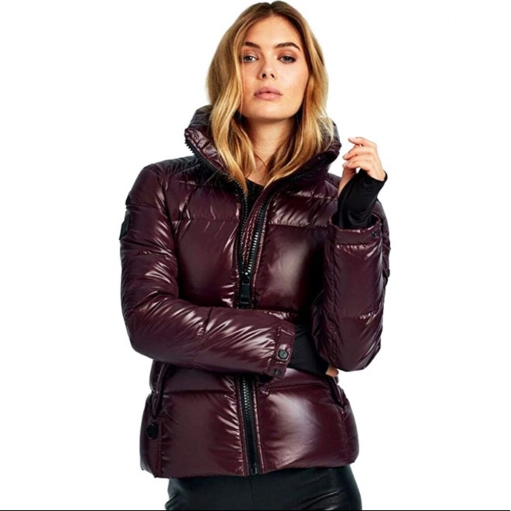 SAM. Freestyle down jacket, Bordeaux color
